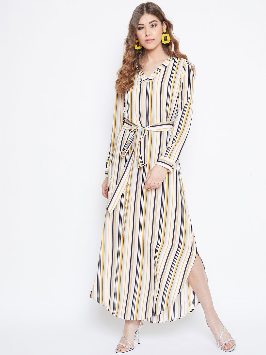 Berrylush Striped Maxi Dress