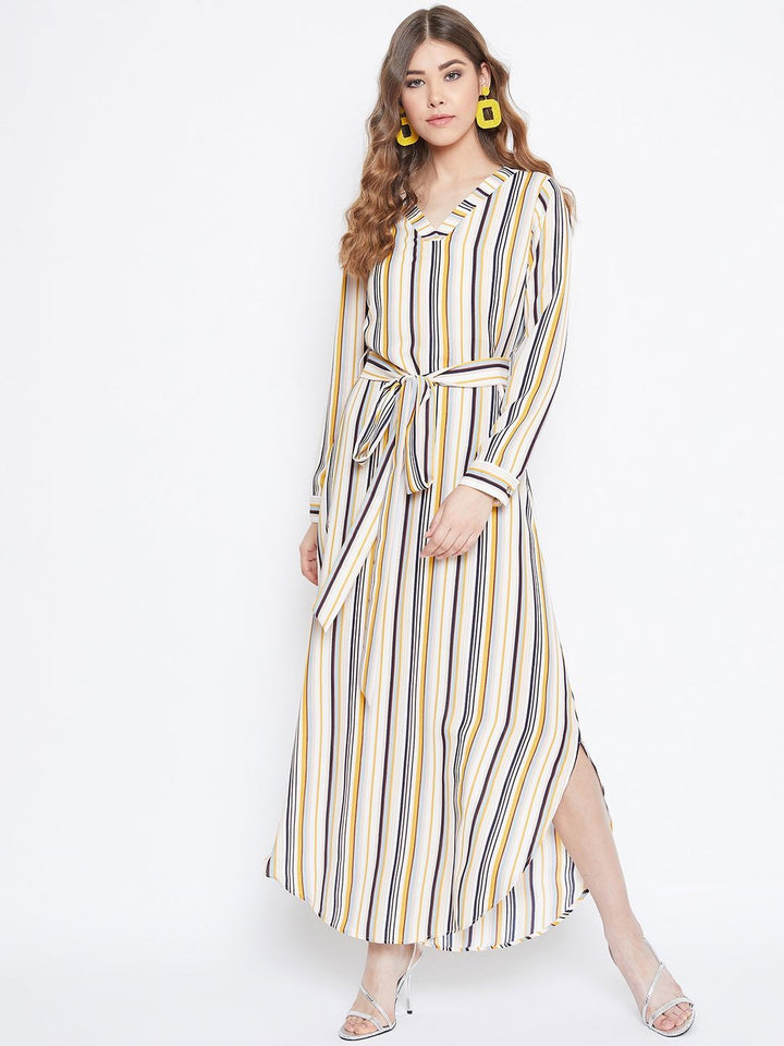 Berrylush Striped Maxi Dress