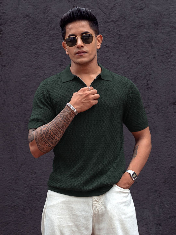 Powerlook Men Polo Collar T-shirt
