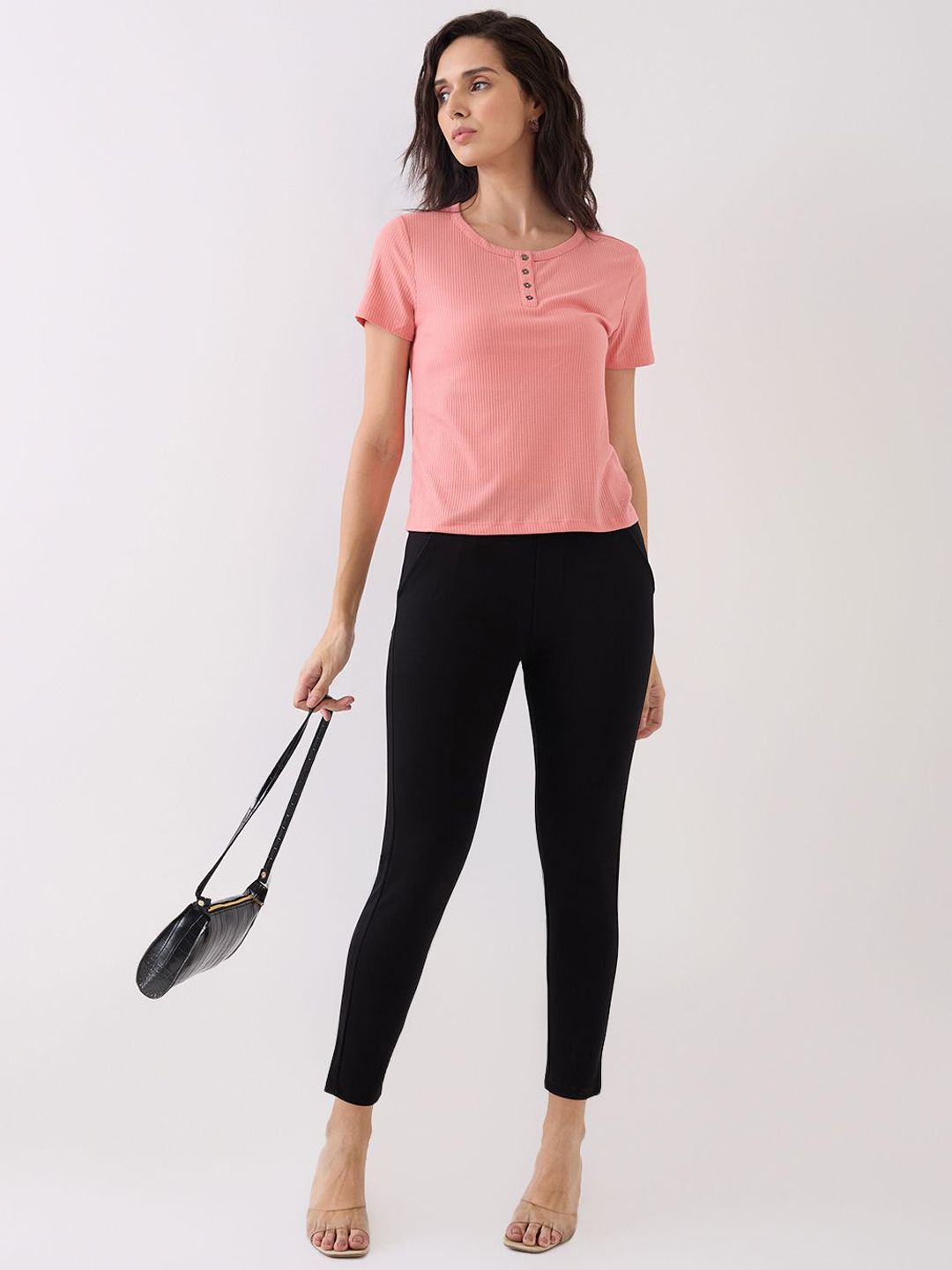 SPYKAR Women Cotton Skinny Fit Regular Trousers