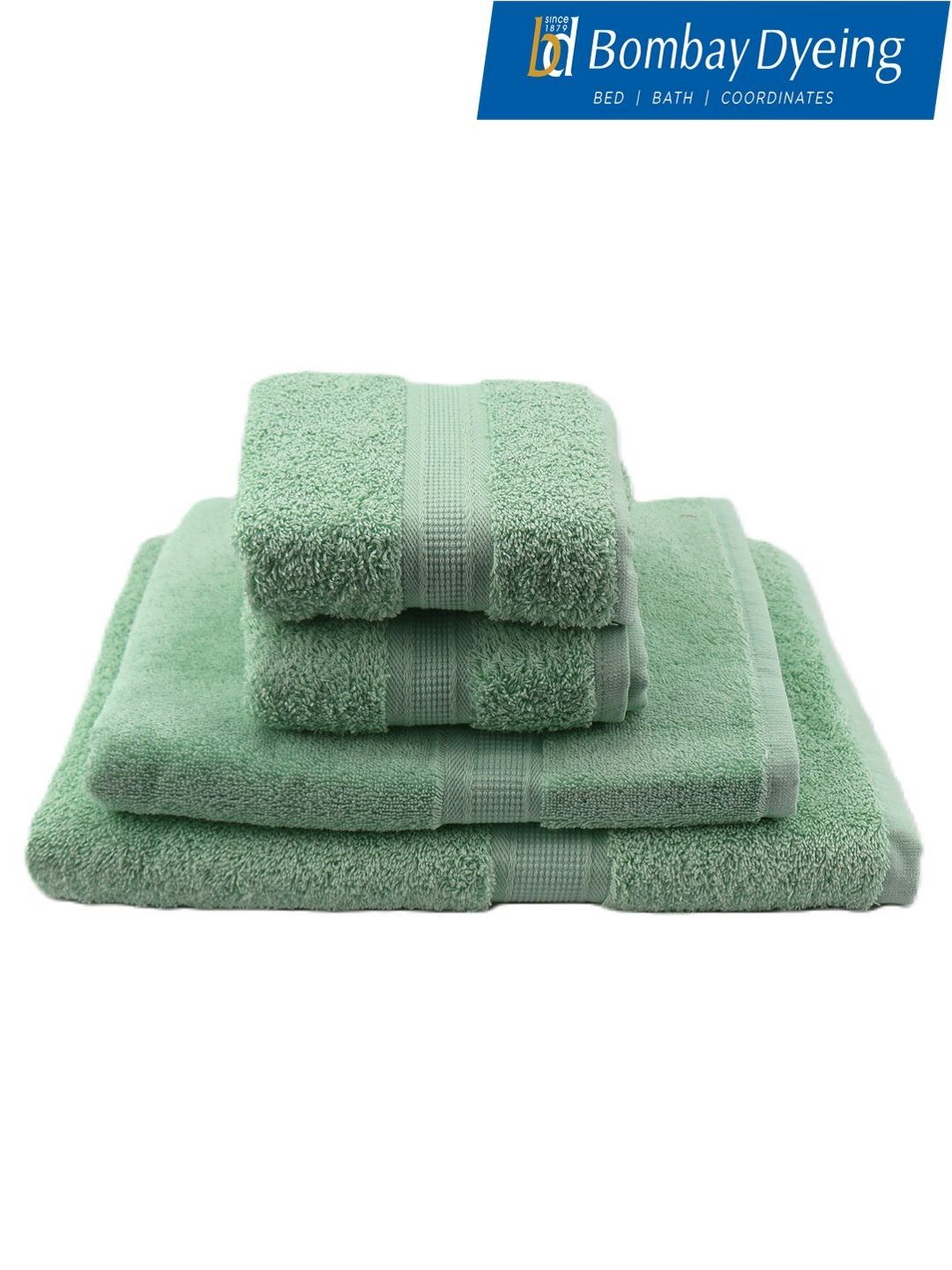 BOMBAY DYEING 4 Piece Pure Cotton 550 GSM Towel Set