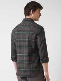 VASTRADO Men Classic Slim Fit Tartan Checks Casual Shirt