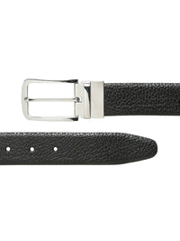 Teakwood Leathers Men Textured Leather Reversible Formal Belt