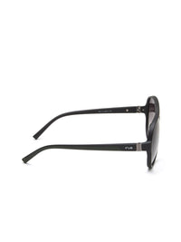 IRUS by IDEE Unisex Grey Lens & Black Aviator Sunglasses with UV Protected Lens