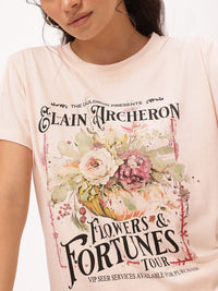 DressBerry Flower Fantasy Printed Relaxed Tee