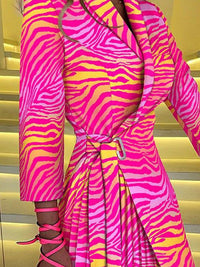 all about you Abstract Printed Wrap Dress
