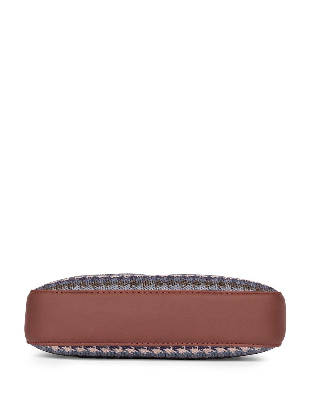 ZOUK Women Textured Baguette Sling Bag
