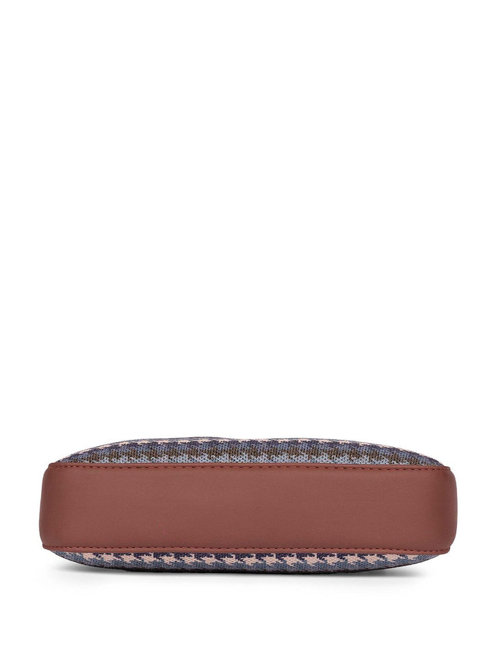 ZOUK Women Textured Baguette Sling Bag