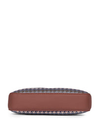 ZOUK Women Textured Baguette Sling Bag