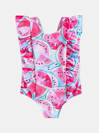 YK Infant Girls Printed Sleeveless Bodysuit