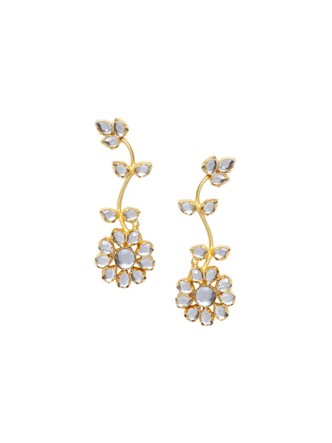Anting-anting Jatuh Bunga Bersalut Emas Anouk