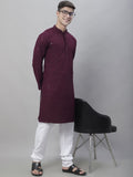 SOJANYA Geometric Embroidered Regular Pure Cotton Kurta With Churidar