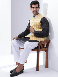 Anouk Men Printed Mandarin Collar Regular Kurta with Pyjamas