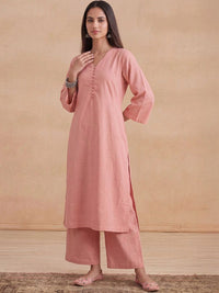 House of Chikankari Women Regular Chikankari Kurta with Trousers