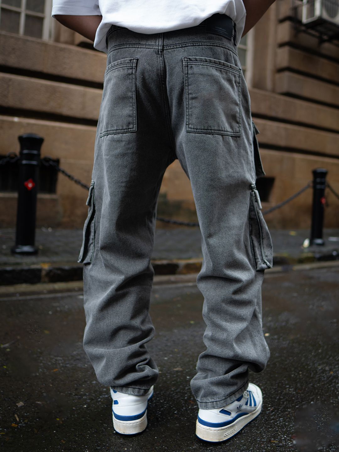 Powerlook Men Baggy Fit Cargos Trousers
