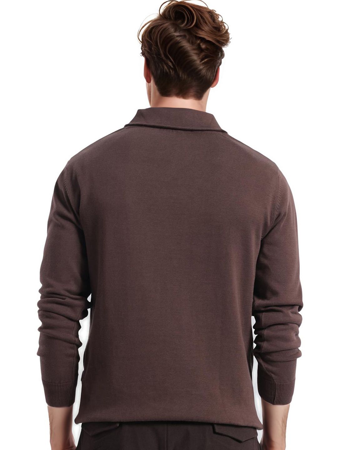 RARE RABBIT Men Solid Pullover Cotton Sweater