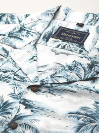 DENNISON Men Smart Fit Floral Printed Cuban Collar Casual Shirt