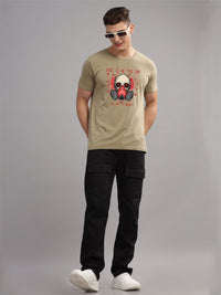 ADRO Men Graphic Printed Round Neck Cotton T-shirt
