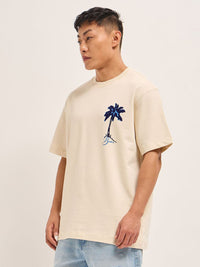 T-Shirt Leher Beruang Lelaki Bear House Graphic Graphic