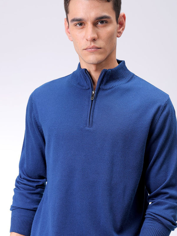 The Indian Garage Co Men Mock Collar Sweaters