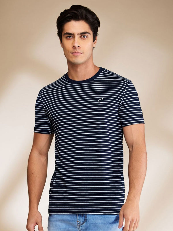 Being Human Men Striped Pockets T-shirt