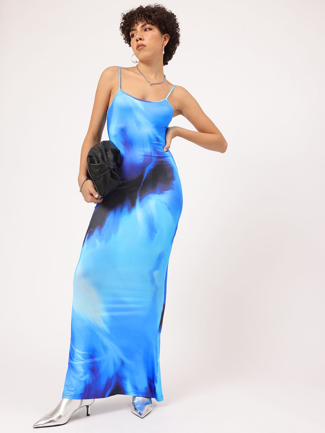 DressBerry Sky Sweet Glam Dyed Bodycon Maxi Dress