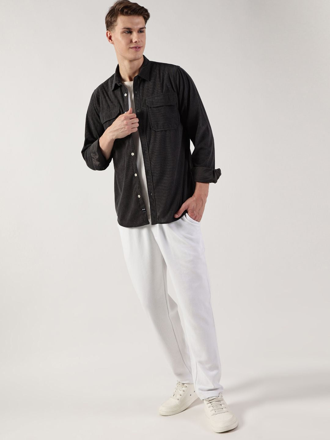 Thomas Scott Men Premium Opaque Striped Casual Shirt