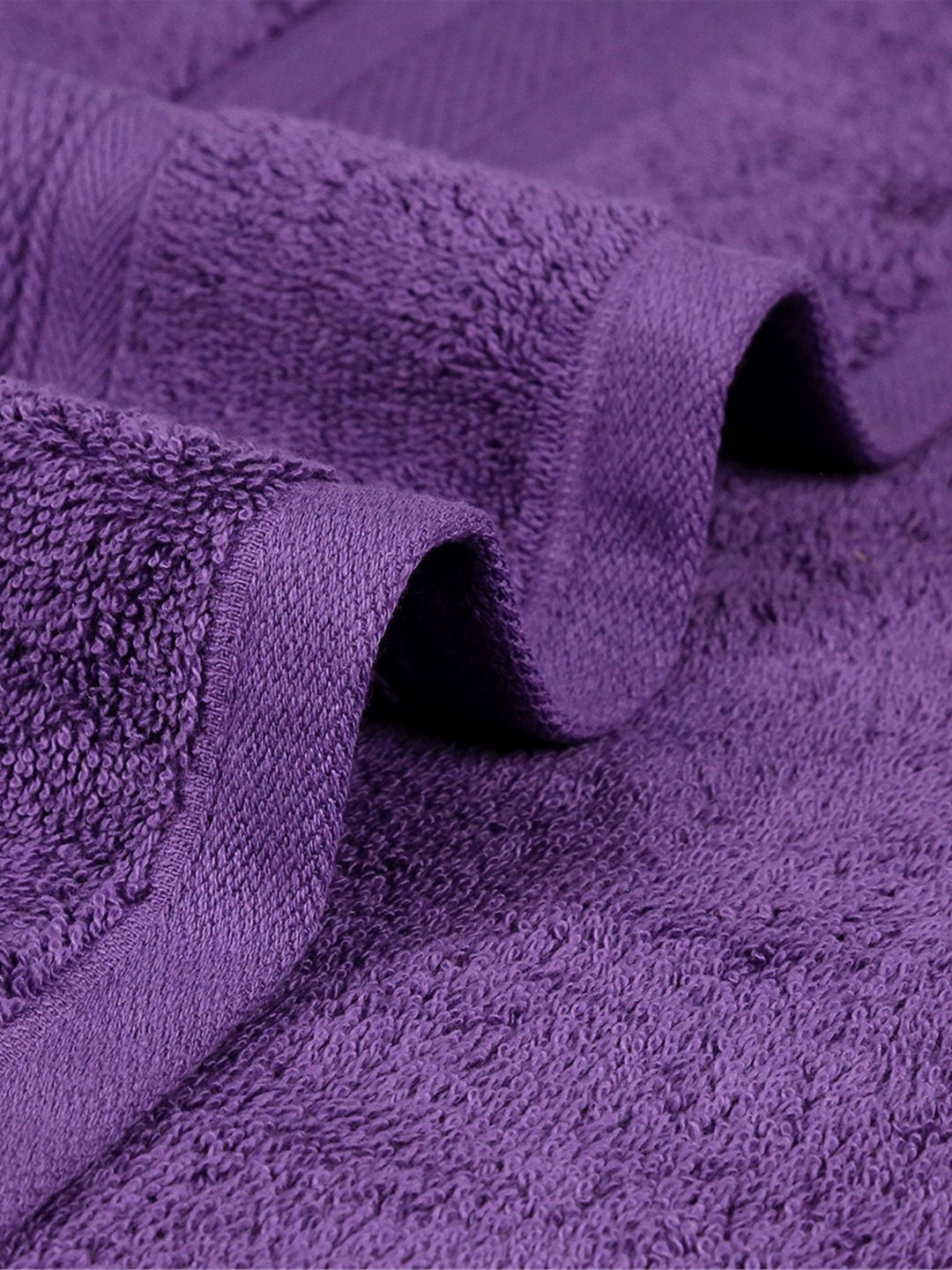 MYTRIDENT Purple 2 Pieces Cotton 500 GSM Bath Towel