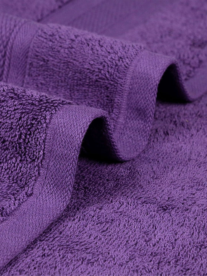 MYTRIDENT Purple 2 Pieces Cotton 500 GSM Bath Towel
