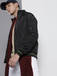 The Indian Garage Co Men Zip-Front Bomber Jacket with Insert Pockets
