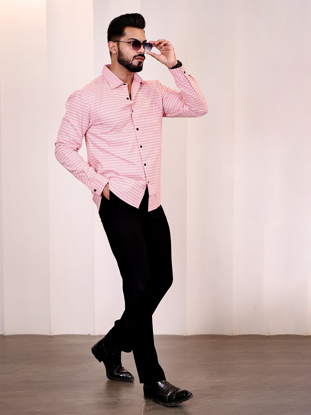 Eszett Cutaway Collar Baju Linen Tulen Kasual