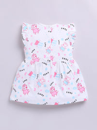 Happy Faces Infant Girls Peppa Pig Printed Pure Cotton A-Line Dress