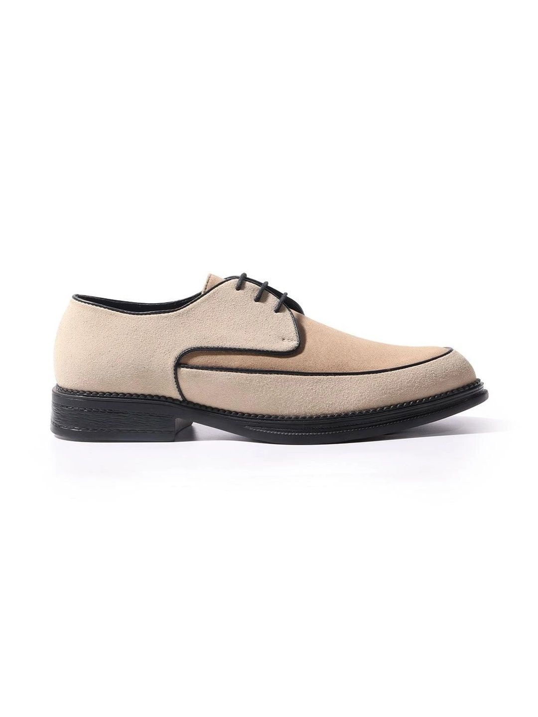 MONKSTORY Beige Atelier 1860 Dual Tone Lace-Ups Derby