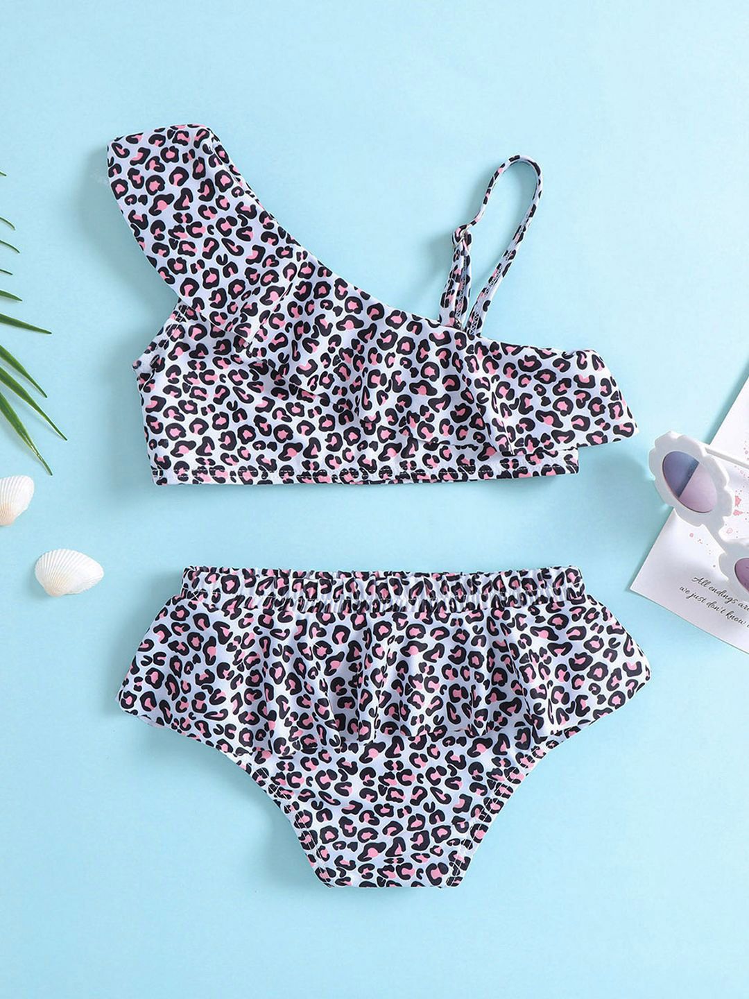 YK Girls Printed Swimset