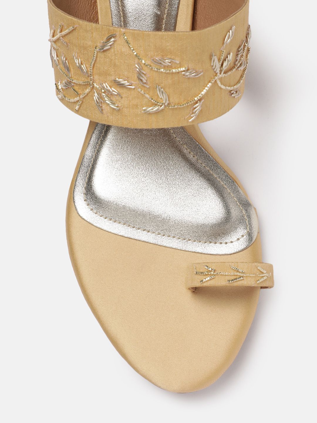 House of Pataudi Ethnic Embellished Block Heels
