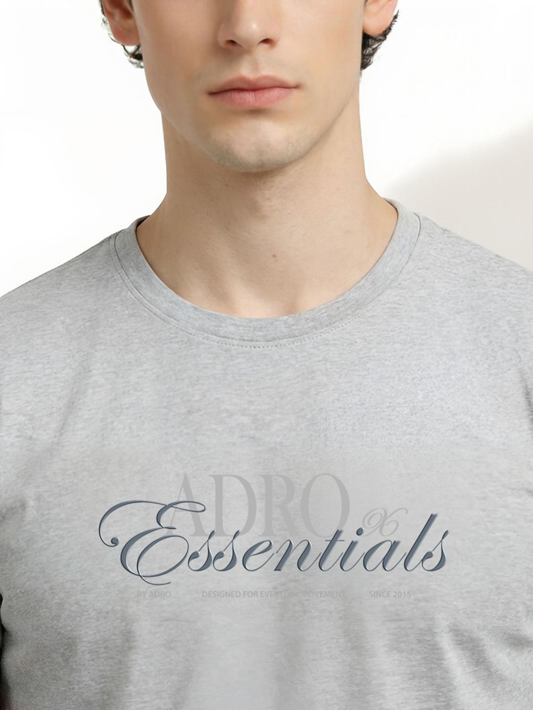ADRO Men Brand Logo Printed T-shirt