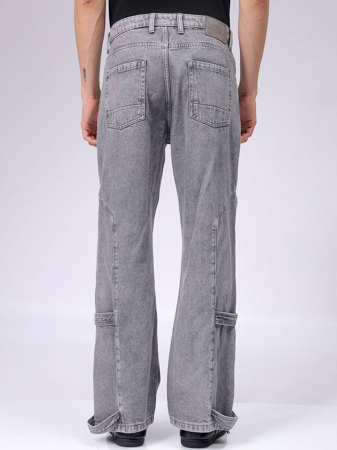 The Indian Garage Co Men Bootcut Loose Fit Convertible Jeans