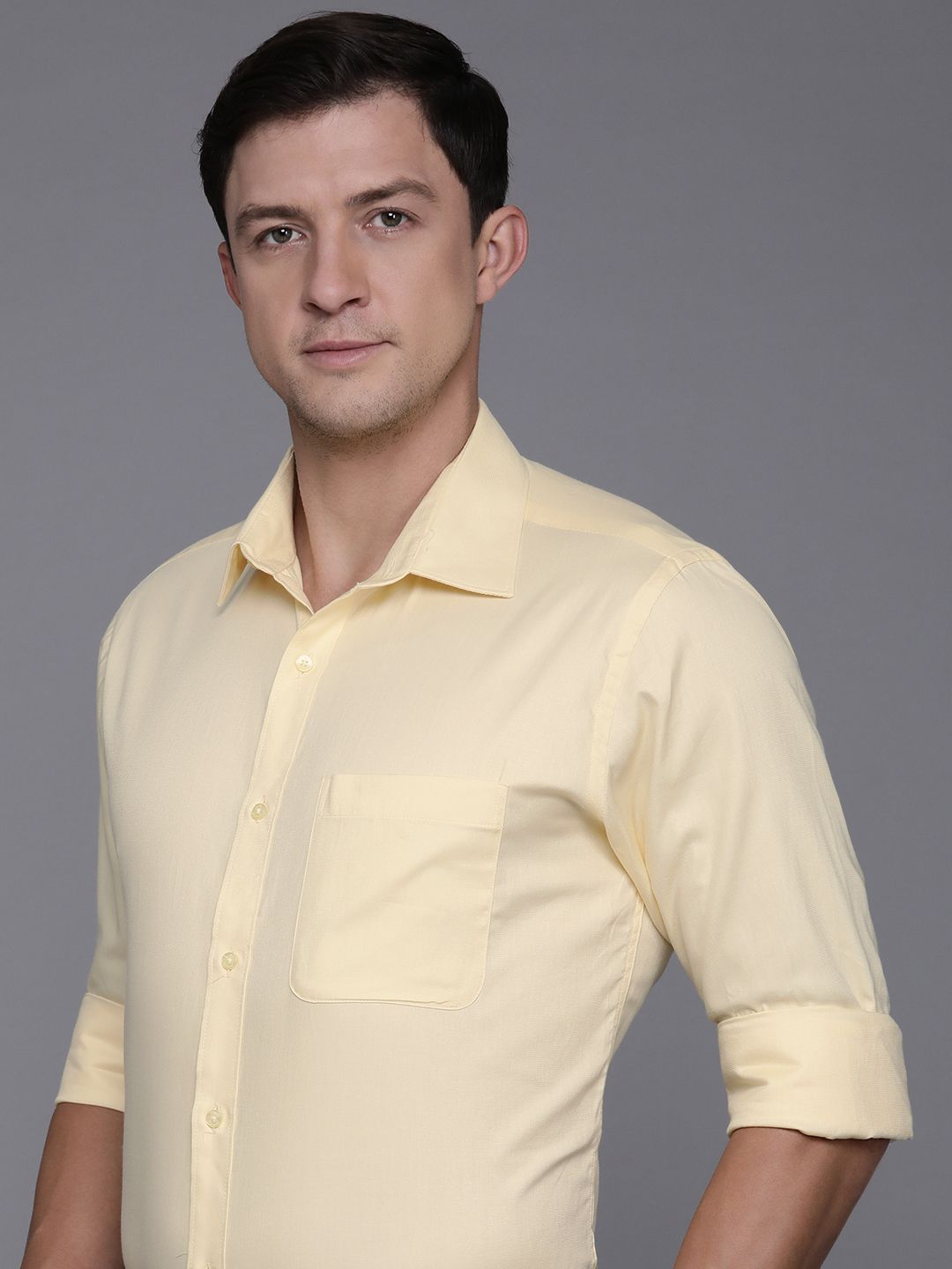 Baju Formal Bertekstur Raymond Pure Cotton Self Design Slim Fit