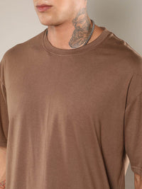 Campus Sutra Round Neck Short Sleeves T-Shirt With Shorts