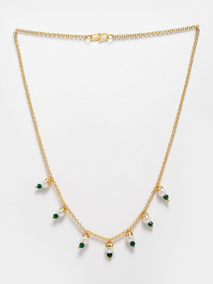 Anouk Set Of 3 Gold-Plated Charm Minimal Chain