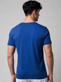 ADRO Typography Printed Short Sleeves Cotton Regular Fit T-shirt