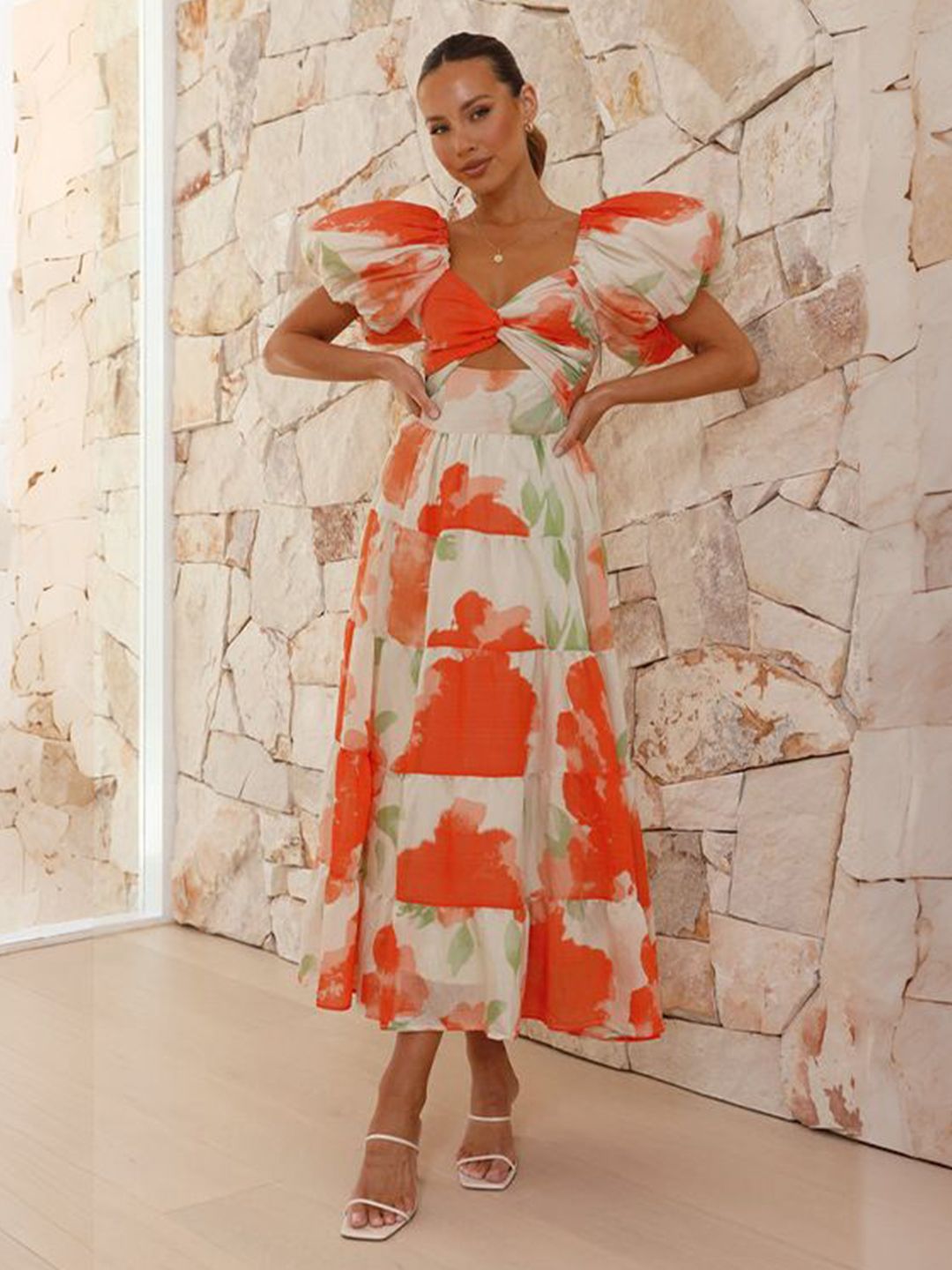 all about you Floral Print Maxi Dress