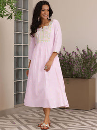 Libas Embroidered A-Line Midi Dress
