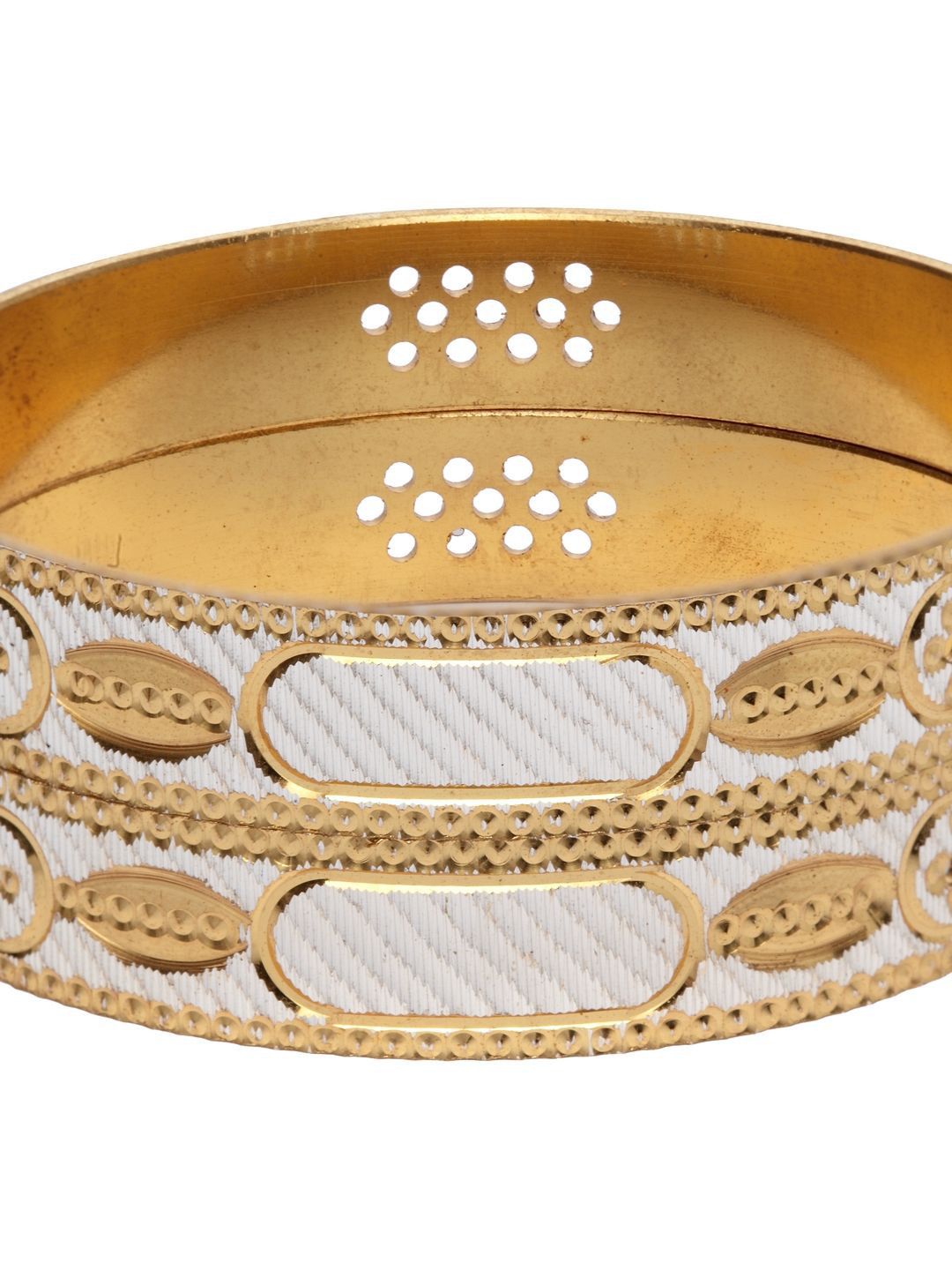 Anouk Set Of 2 Rhodium-Plated Bangles