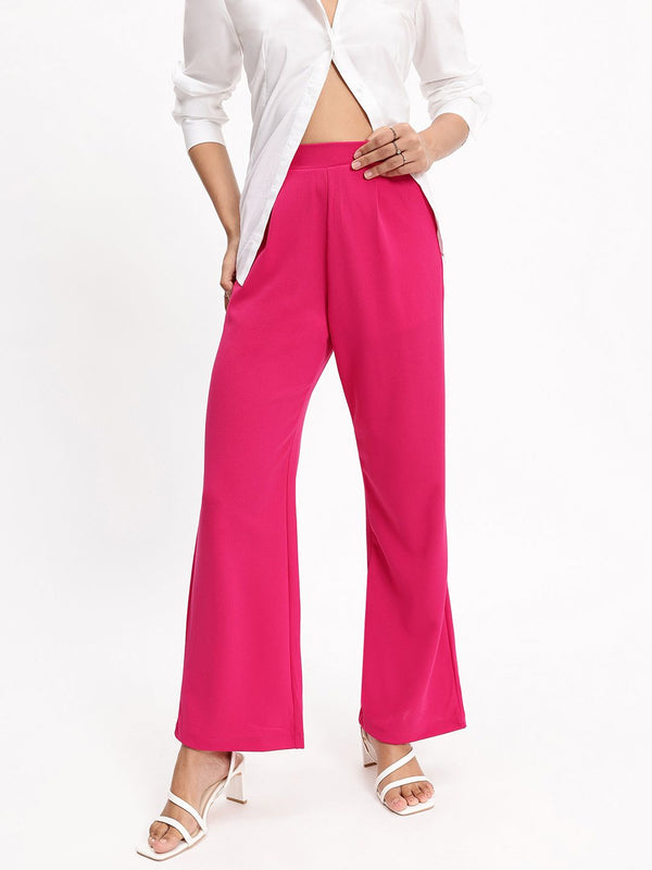 DressBerry Women Elevated Basics Flared Trouser
