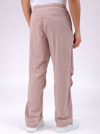 The Indian Garage Co Men Textured Tapered Fit Joggers Casual Trousers