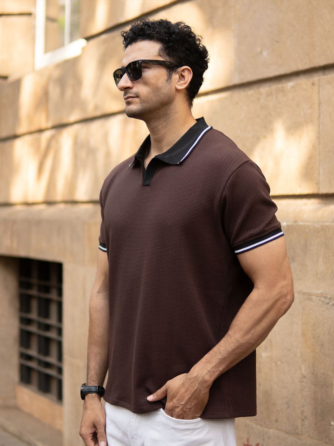 Powerlook Men Polo Collar T-shirt