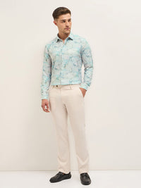THE BEAR HOUSE Men Tailored Fit Opaque Printed Formal Shirt