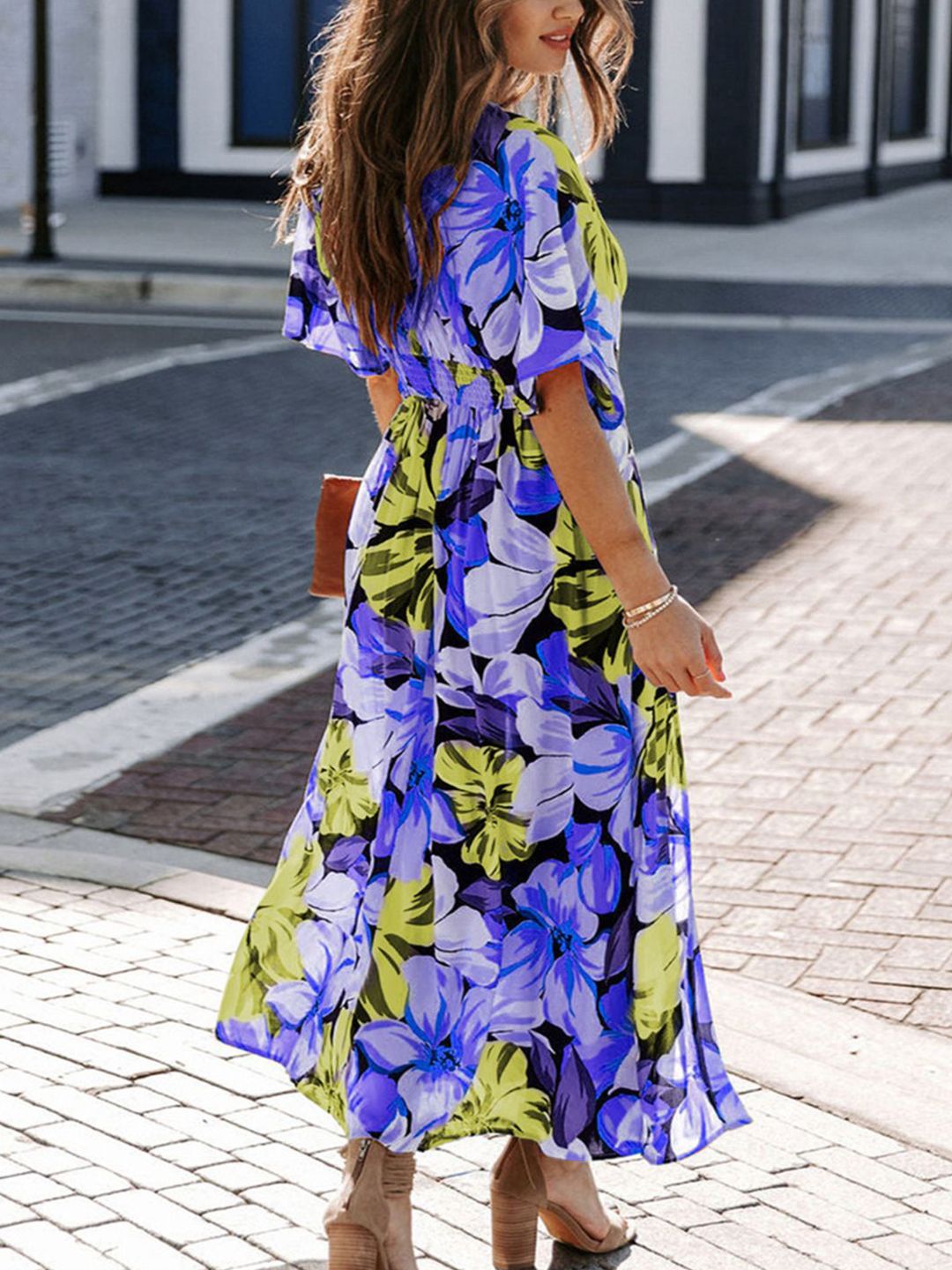 all about you Floral Print A-Line Dress