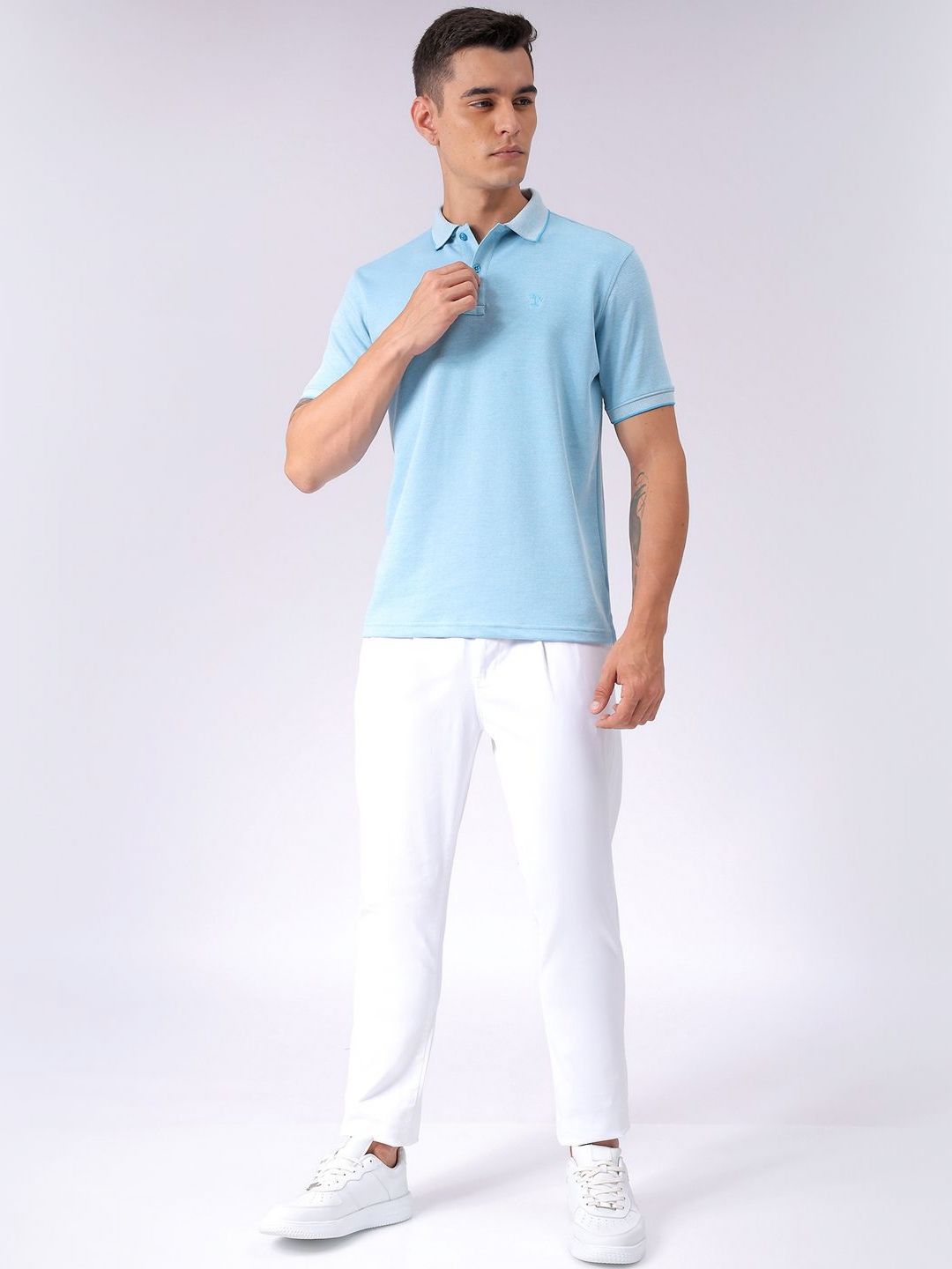 The Indian Garage Co Polo Collar Slim Fit T-shirt